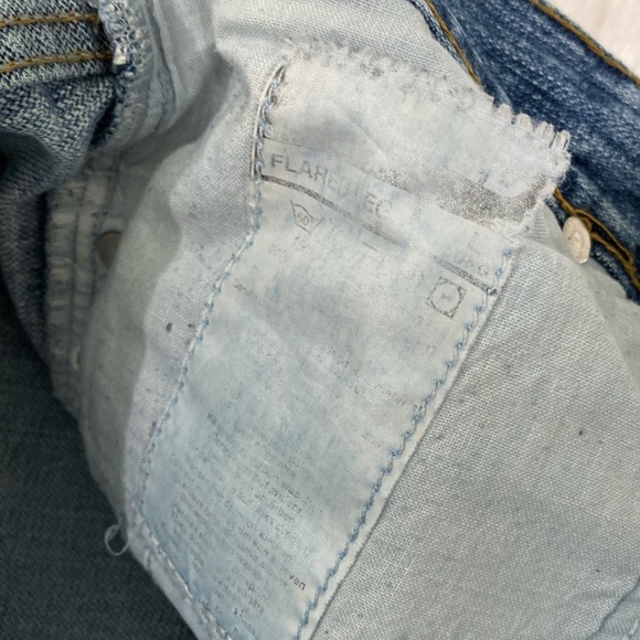 Vintage Button Fly Raw Hem Jeans - Picture 9 of 10